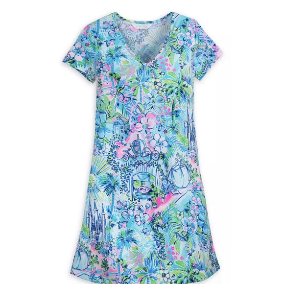 2025 Disney Parks‎ Cinderella Dress LILLY PULITZER Small Etta Castle Carr… - Picture 1 of 5